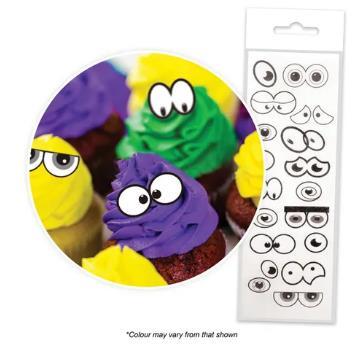 Edible Icing Wafer Topper Assorted Character Eyes