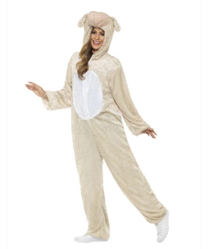 Costume Onesie Adult Animal Lamb Large