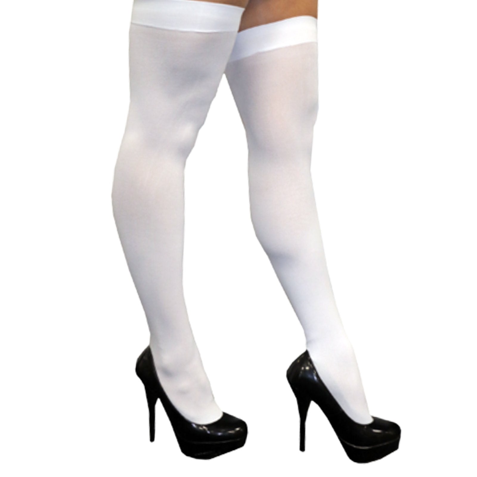 Stocking Thigh High White