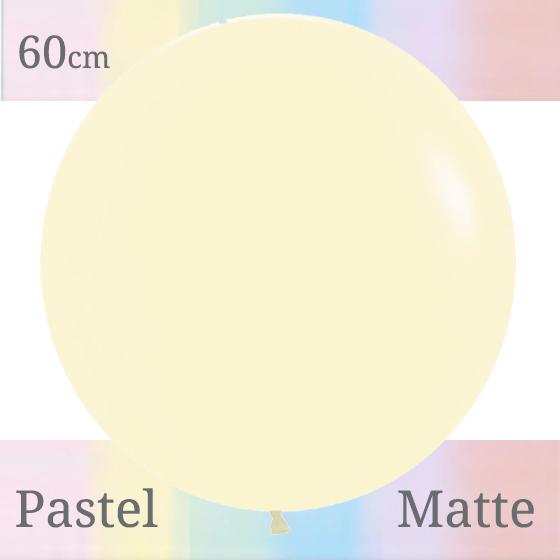 Balloons 60cm Pastel Matte Yellow Sempertex Pk 3