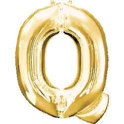 Balloon Foil Letter Q Gold 86cm - Discontinued Line Last Chance To Buy