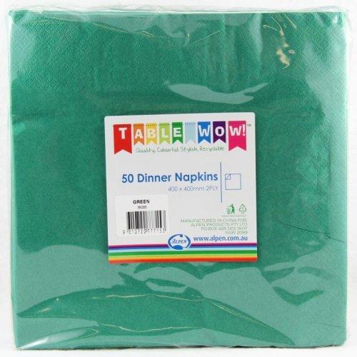 Napkins Dinner 2ply Festive Dark Green Pk/50