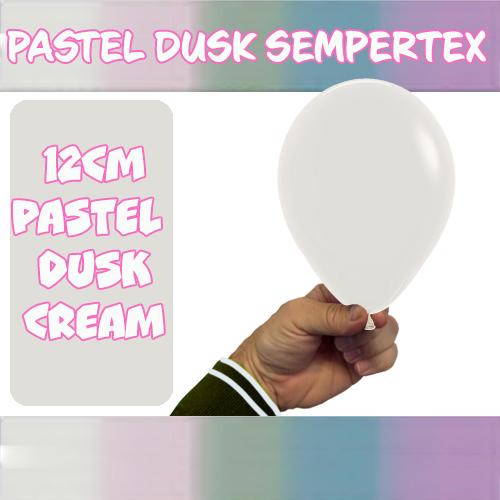 Latex Balloon 12cm Pastel Dusk Cream Pk 50