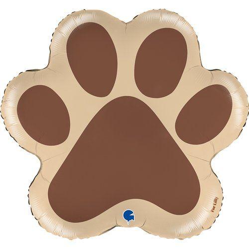 Balloon Foil Shape Puppy Dog Paw Print 61cm