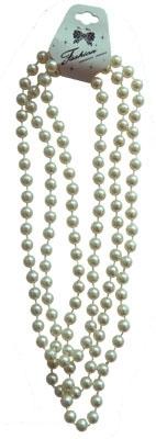 Necklace Beads White Pearl Like Princess/Old Woman/Flapper 1920s