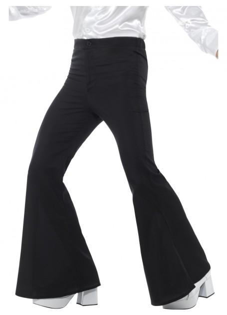 Costume Adult Black Flare Pants 1960s/1970s Disco