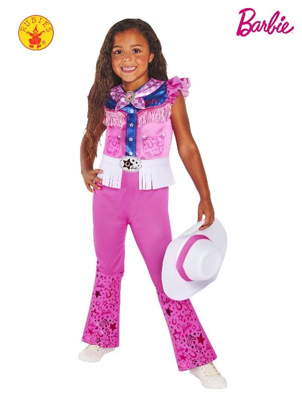 Costume Child Barbie Cowgirl Pink Deluxe