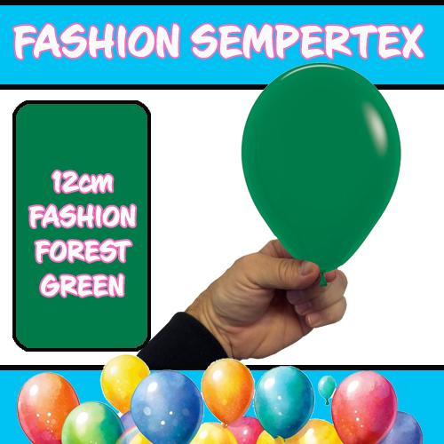 Latex Balloon 12cm Fashion Forrest Green Pk 50