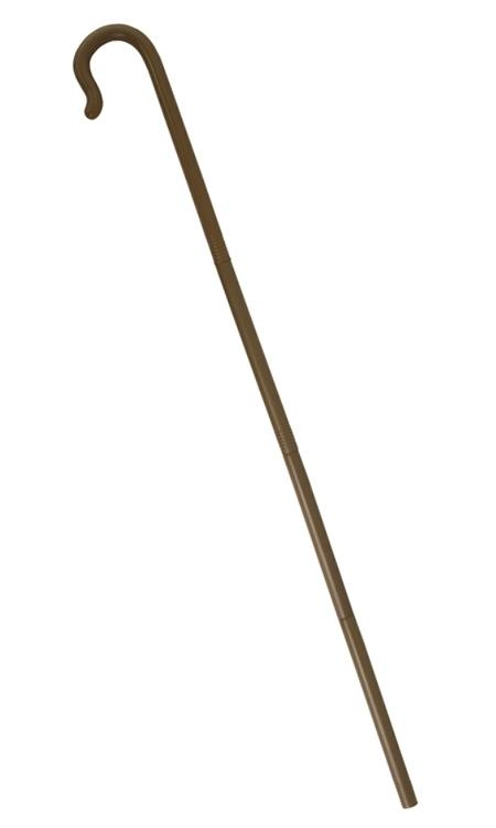 Costume Prop Cane/Staff Brown Nativity Shepherds 143cm Plastic Toy