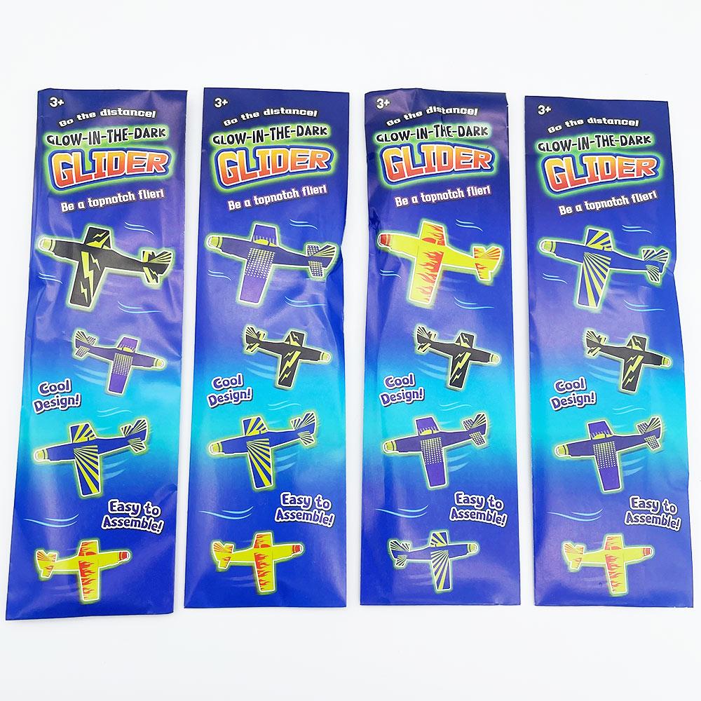 Value Favour Glow In the Dark Flying Glider/Plane 24cm (Assorted Colors)