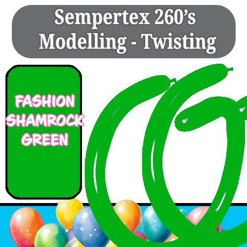 Balloon Modelling 260 Fashion Shamrock Green Pk 50