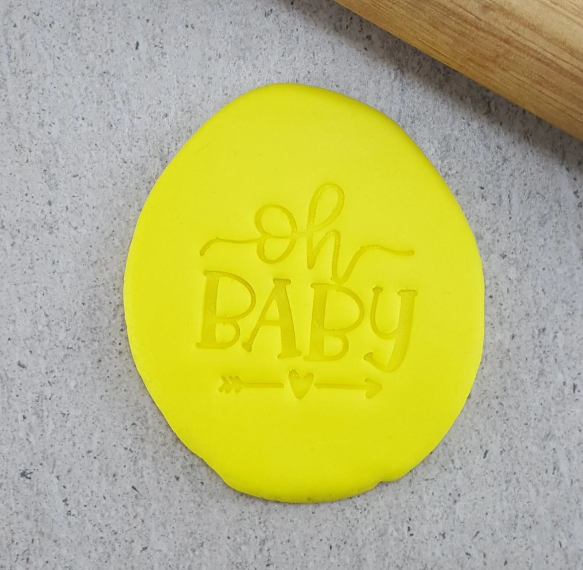 Oh Baby Embosser Cookie/Biscuit Cutter 60mm