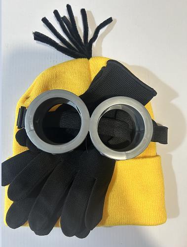 Minion Beanie, Goggle and Glove Set