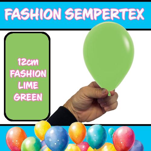 Latex Balloon 12cm Fashion Lime Green Pk 50