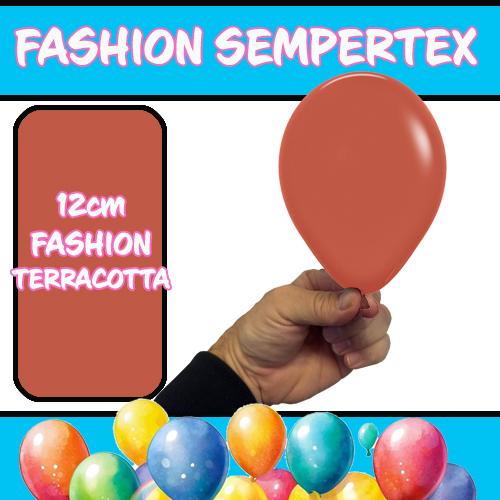 Latex Balloon 12cm Fashion Terracotta Pk 50