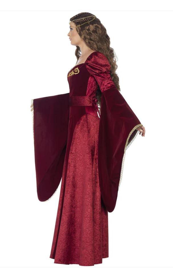 Costume Adult Medieval Queen Deluxe Ladies 8-10