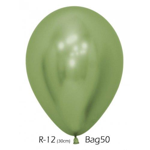 Latex Balloons 30cm Reflex Lime Green Pk 50