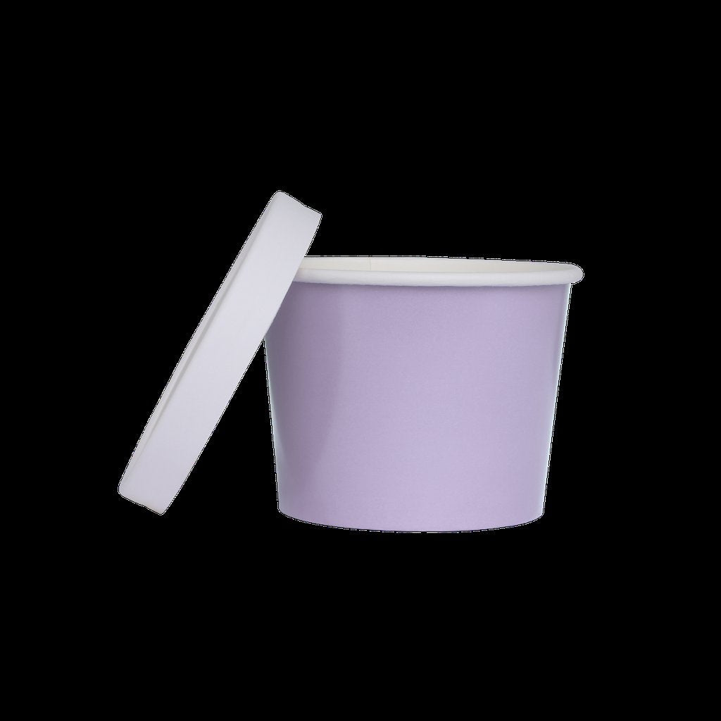 Paper Luxe Round Tub & Lid Pastel Lilac Pk 5