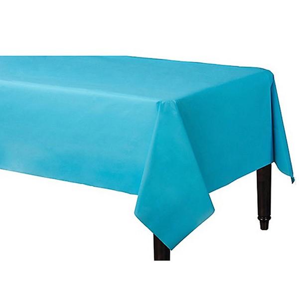 Tablecover Plastic Rectangle Caribbean Blue