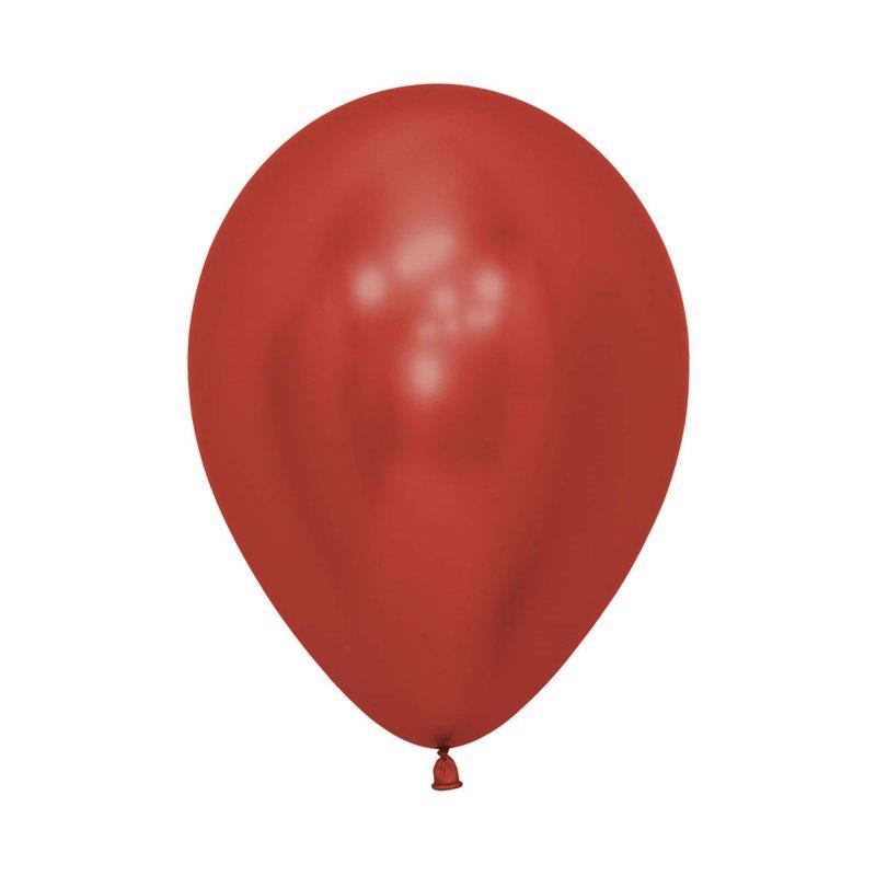 Latex Balloons 30cm Reflex Red Pk 50