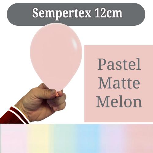 Latex Balloon 12cm Pastel Matte Melon Pk 50