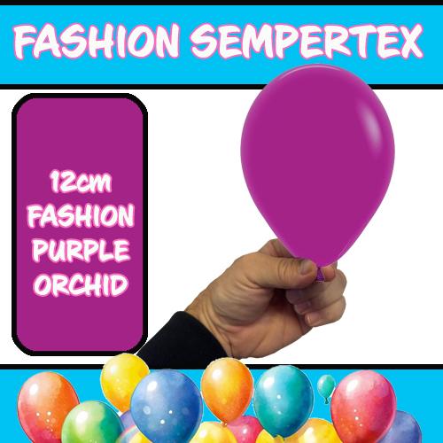 Latex Balloon 12cm Fashion Purple Orchid Pk 50