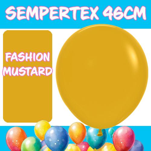 Balloons 46cm Fashion Mustard Pk 6