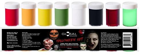 Face Paint Set Halloween Global Set of 8