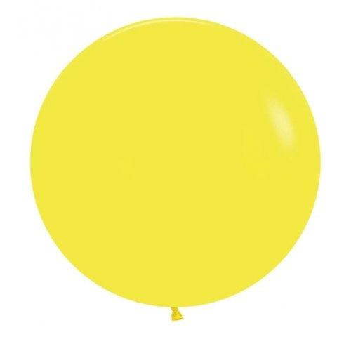 Balloons 60cm Fashion Yellow Sempertex Pk 3