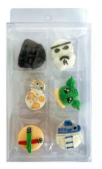 Edible Icing Decorations Star Wars Pk/6