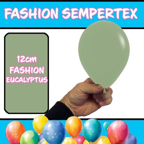 Latex Balloon 12cm Fashion Eucalyptus Pk 50
