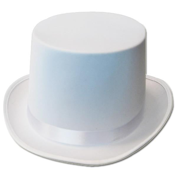 Hat Top Satin White