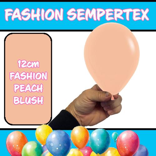 Latex Balloon 12cm Fashion Peach Blush Pk 50