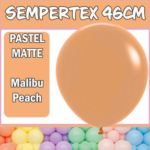 Balloons 46cm Pastel Matte Malibu Peach Pk 6