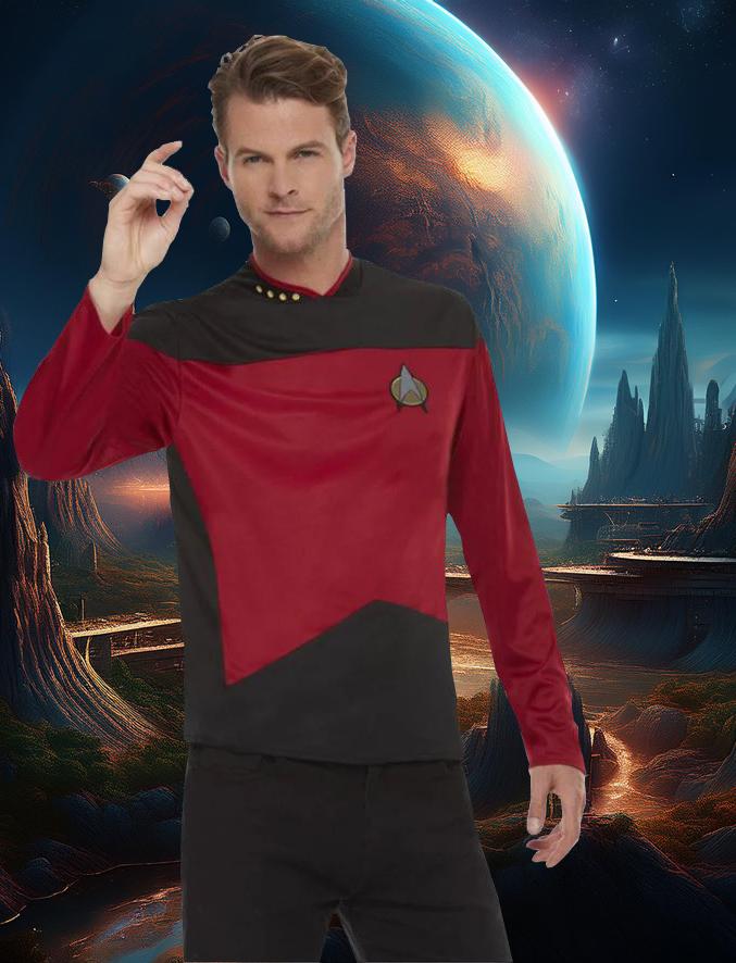 Costume Adult Star Trek Command Shirt Next Gen