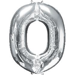 Balloon Foil Letter O Silver 86cm - Discontinued Line Last Chance To Buy