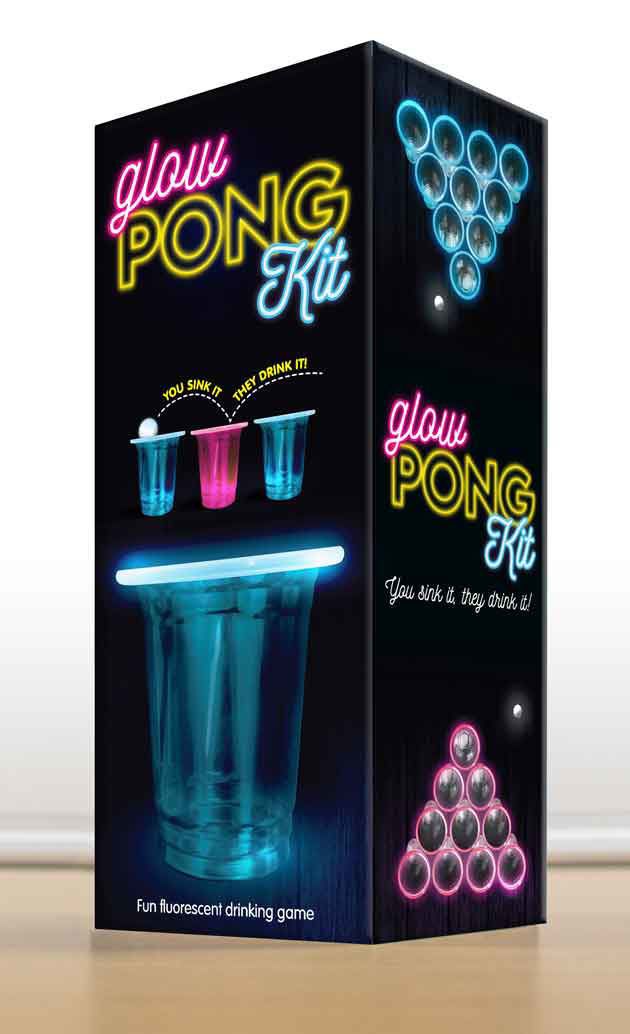 Drinking Game Glowing Fluorescent Beer Pong Kit