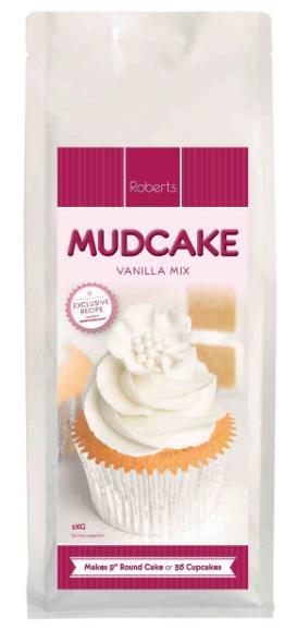 Baking Premix Professional Vanilla Mud Cake Mix 1kg Roberts