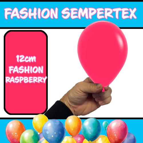Latex Balloon 12cm Fashion Raspberry Pk 50