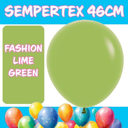 Balloons 46cm Fashion Lime Green Sempertex Pk 6