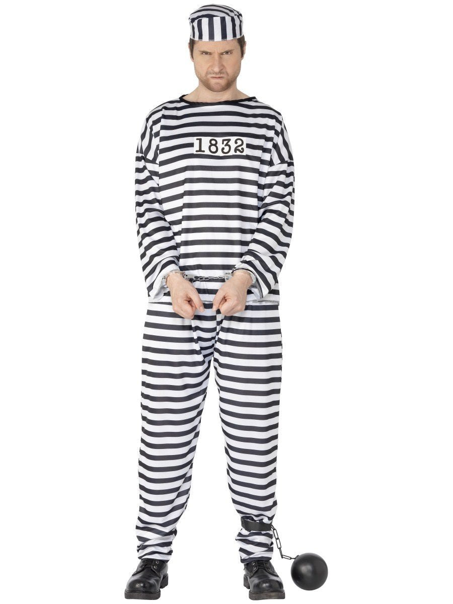 Costume Adult Male Convict Prisoner