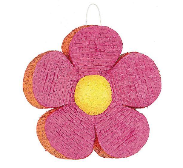 Pinata Flower Power Bright Pink 1960s Hippie 45cm x 45cm x 10.5cm