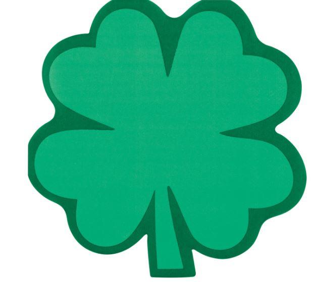 Napkins Lunch Green Shamrock Shaped Pk/16 31xm X 31cm