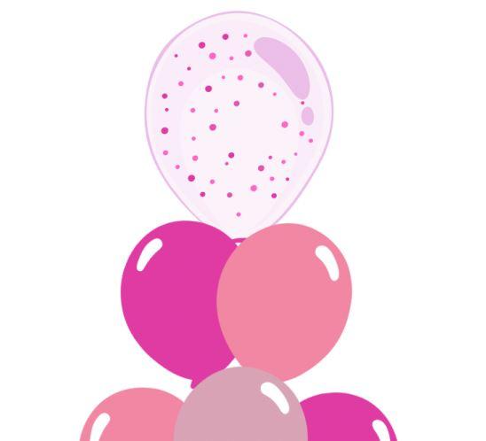 Build Your Own Balloon Bouquet. Colour Matched 40cm Confetti Add On