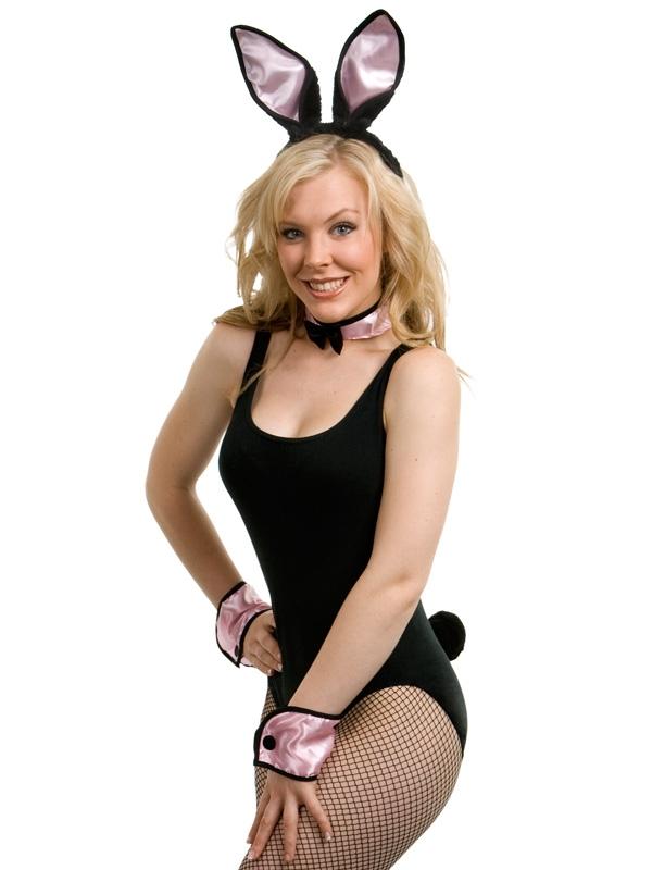 Costume Play Boy Bunny Rabbit Kit Light Pink/Black Costume Accessory