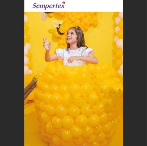 Balloons 46cm Fashion Honey Yellow Sempertex Pk 6