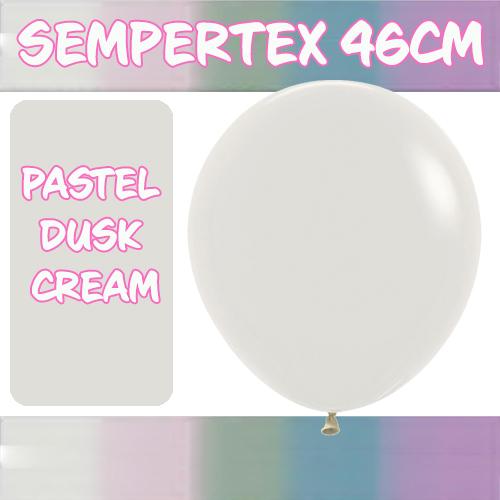 Balloons 46cm Pastel Dusk Cream Pk 6
