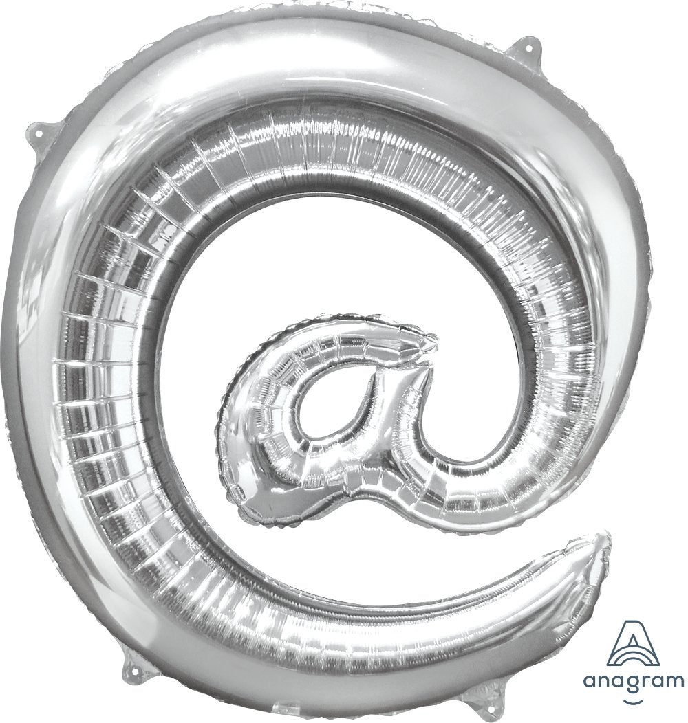 Balloon Foil Symbol @ Silver 86cm  Last Chance Buy