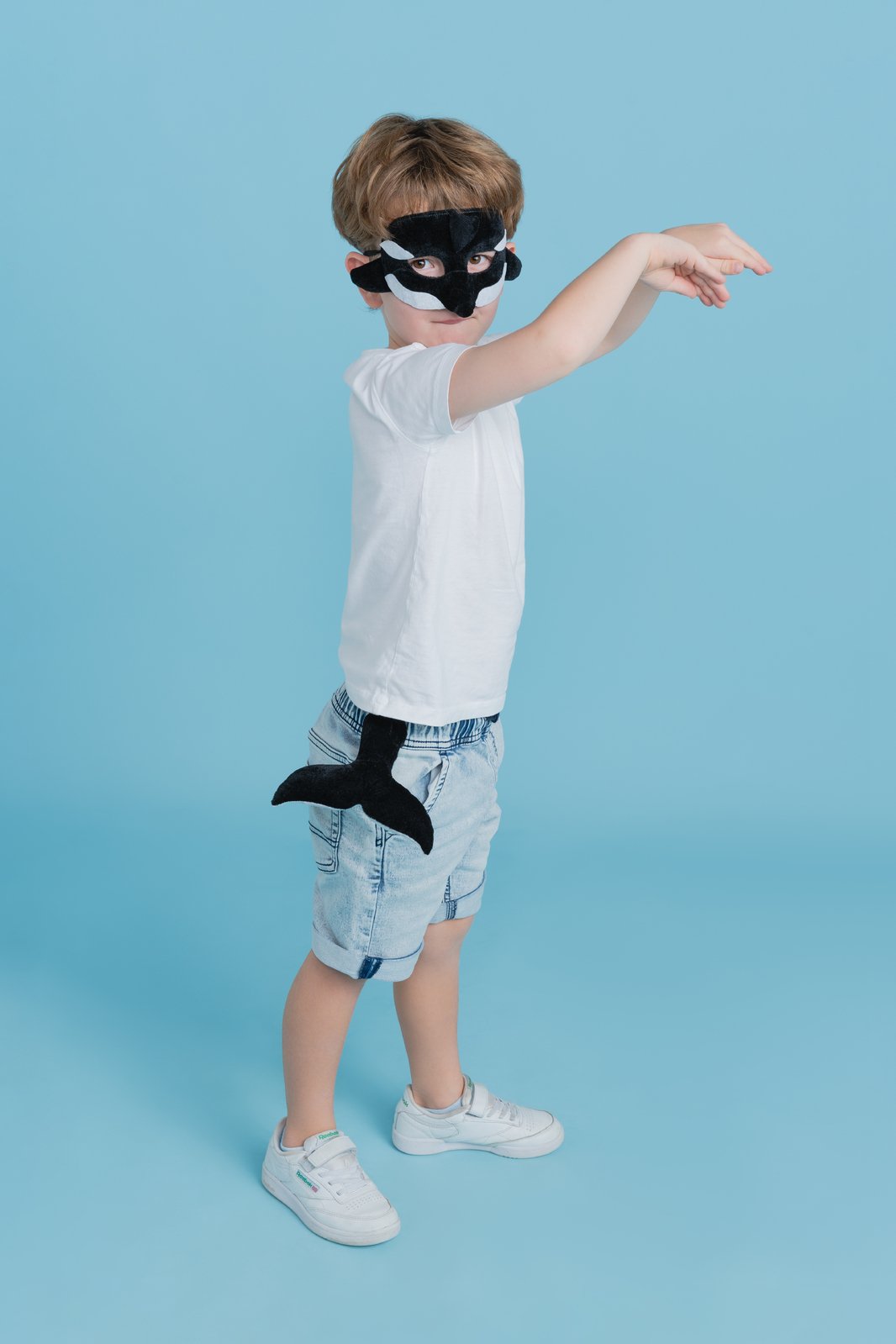 Animal Costume Set Mask & Tail Orca/Whale Under The Sea/Ocean