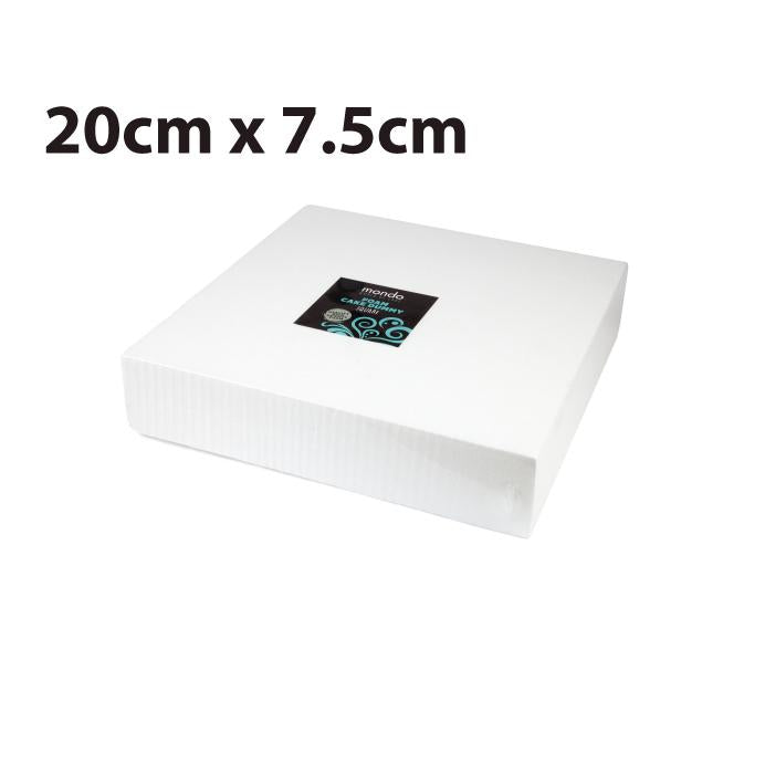 Cake Foam Block/Dummy Square 20cm X 75mm